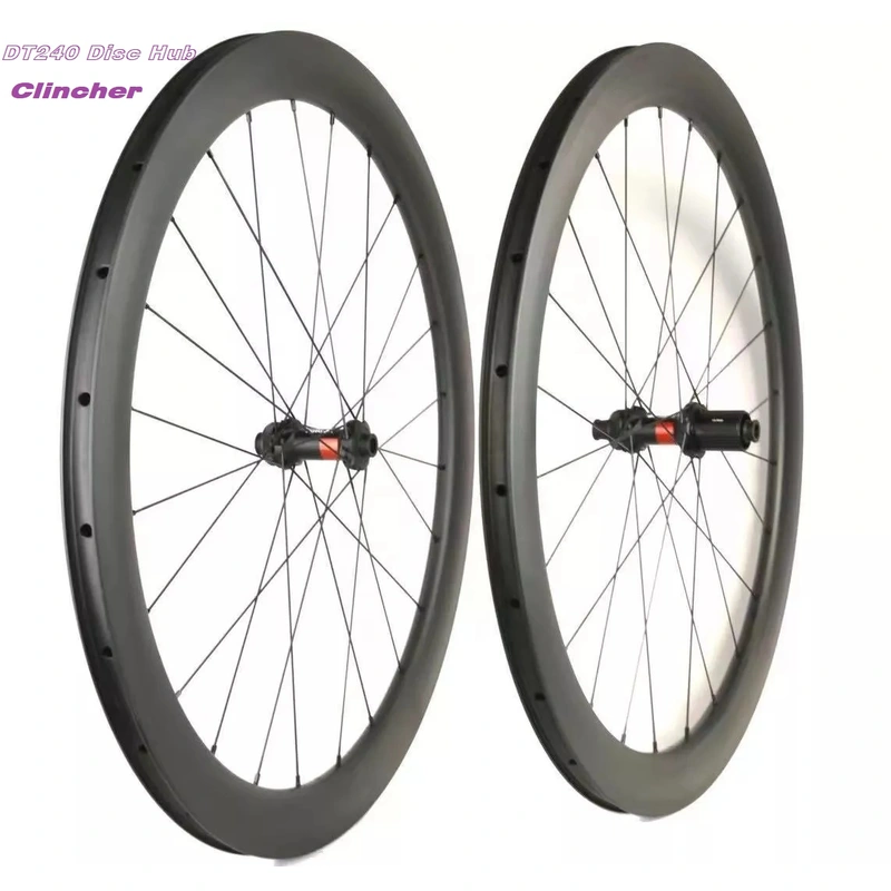 DT 240 hub road bike disc brake carbon fiber clincher wheel set