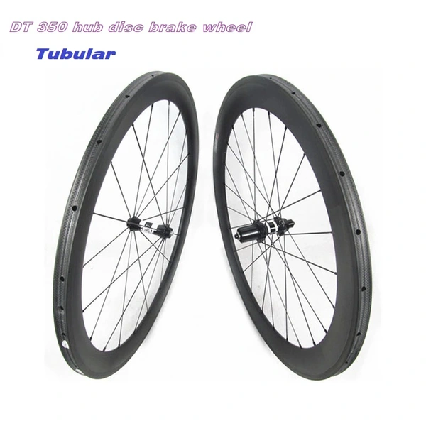 DT 350 hub road bike disc brake carbon fiber tubular wheel set