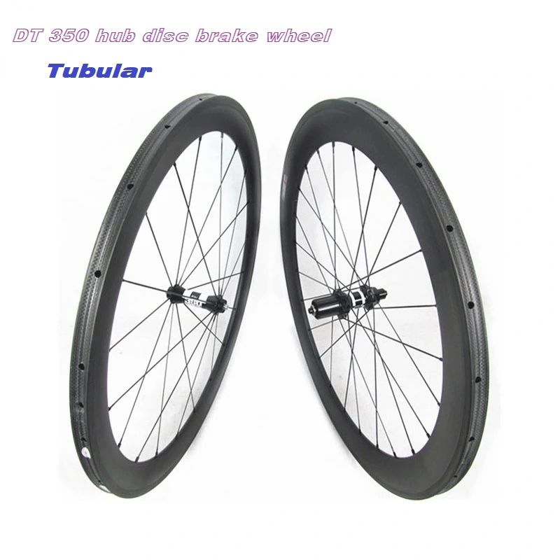 DT 350 hub road bike disc brake carbon fiber tubular wheel set