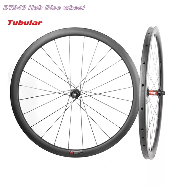 dt 240 moyeu vélo de route frein à disque jeu de roues tubulaires en fibre de carbone