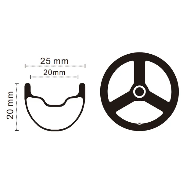 12er/ 14er banlance carbon fiber rims and wheels