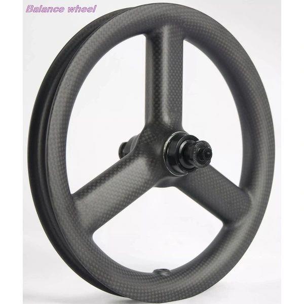 Roue en carbone à 3 rayons pour tt/piste/vélo de route