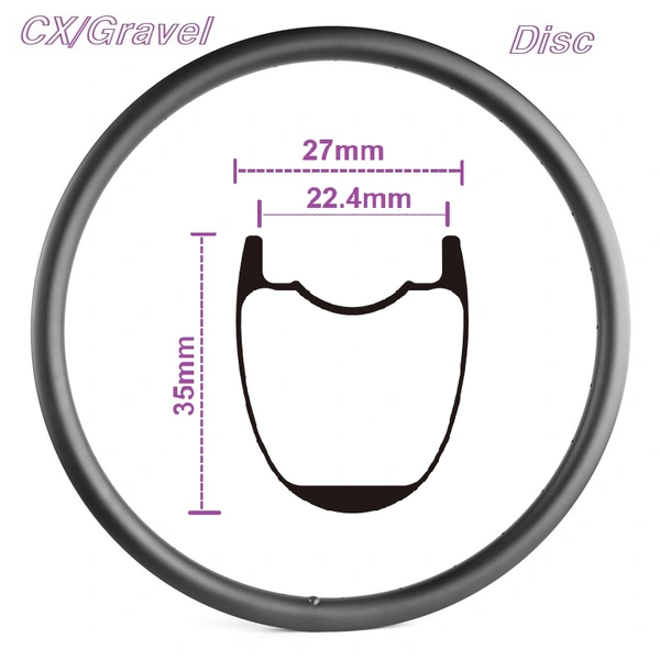 700C gravle bike carbon fiber rims with good price from china