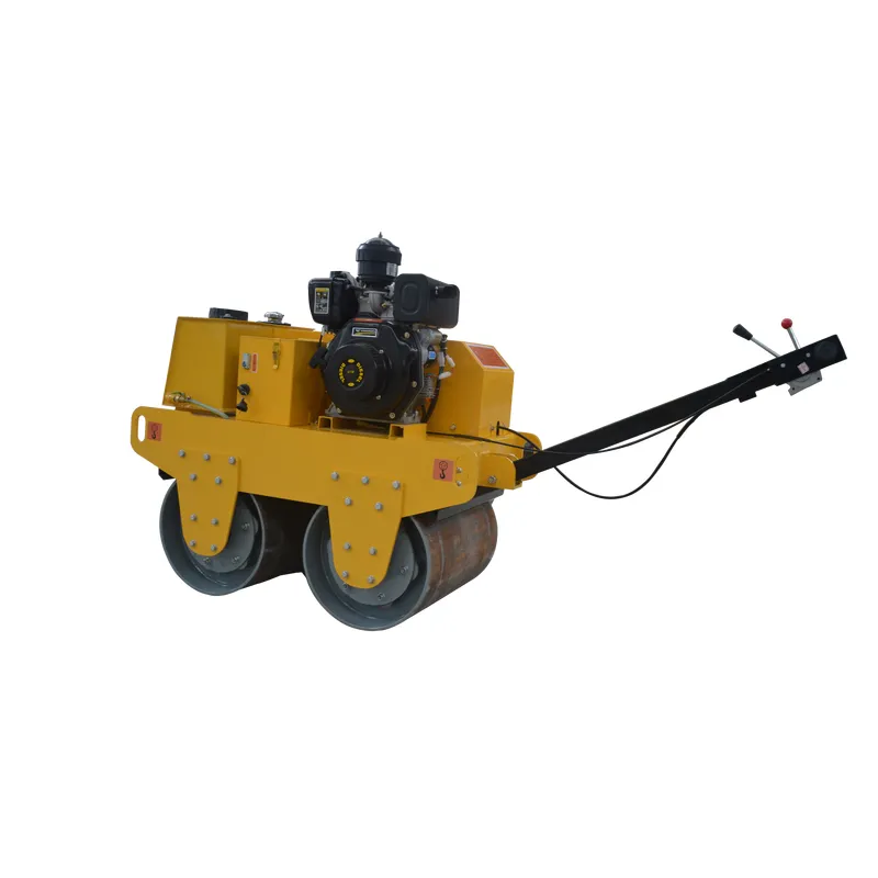 Gran oferta de rodillos compactadores de doble tambor de tipo pequeño para obras de construcción