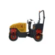Rodillo compactador vibratorio de doble tambor hidráulico de 1,5 t con mejores ventas