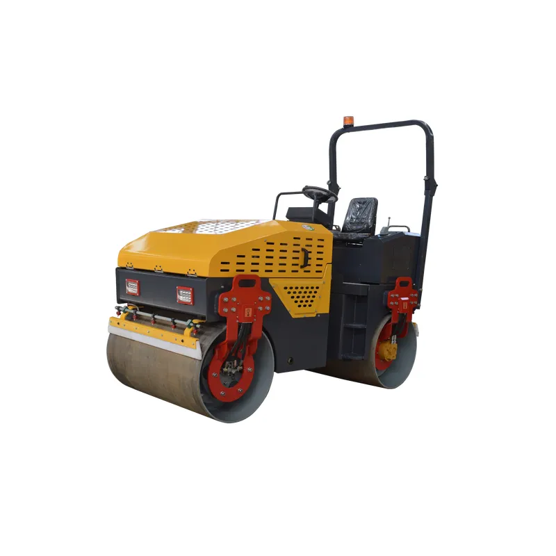 Rodillo compactador vibratorio de doble tambor hidráulico de 1,5 t con mejores ventas