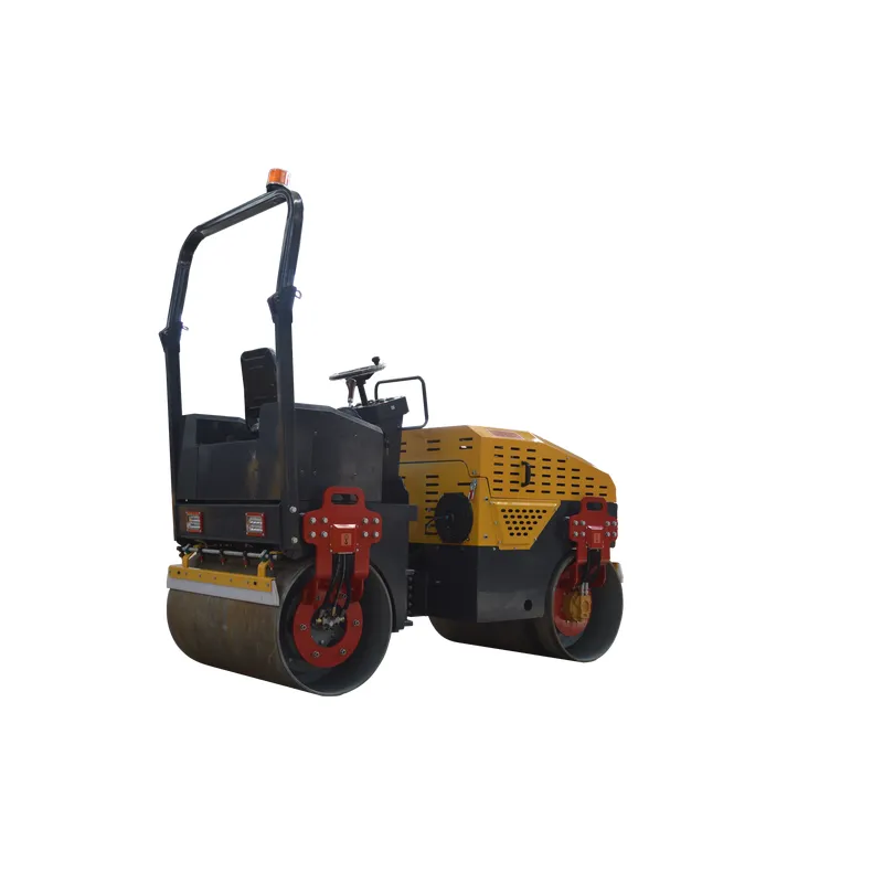 Rodillo compactador vibratorio de doble tambor hidráulico de 1,5 t con mejores ventas