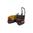 engins de construction routière 2 t double rouleau à tambour lisse avec moteur 3 cylindres
