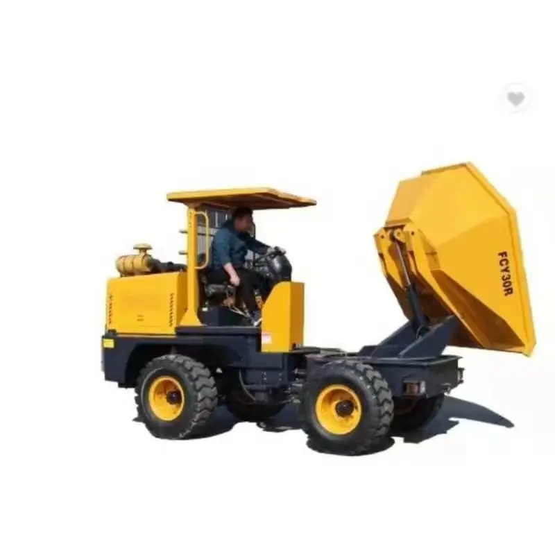  new small concrete wheel mini site dumper 3 ton mining dump truck