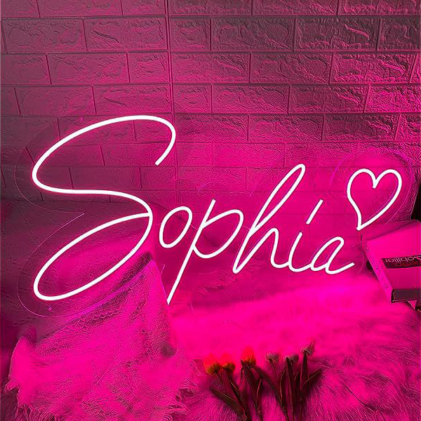  Light Up Letters Neon Signs, Pink Marquee Letter Lights Wall Decor for Christmas, Birthday Party