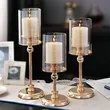 Glass metal candle holder,modern,chic,ins style
