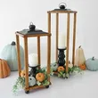 Metal lantern/candle holder，glass metal candle holder