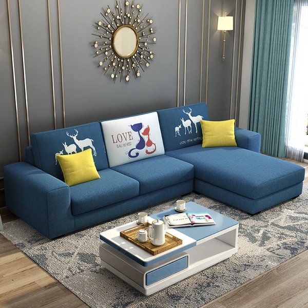 Fabric Sofa Modern Living Room Furniture Assembly Combination