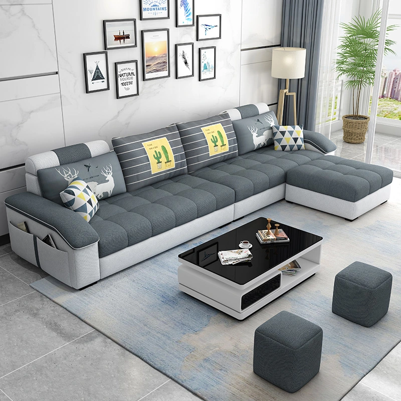 Modern Minimalist Technology Cloth Sofa Small Apartment Removable And Washable