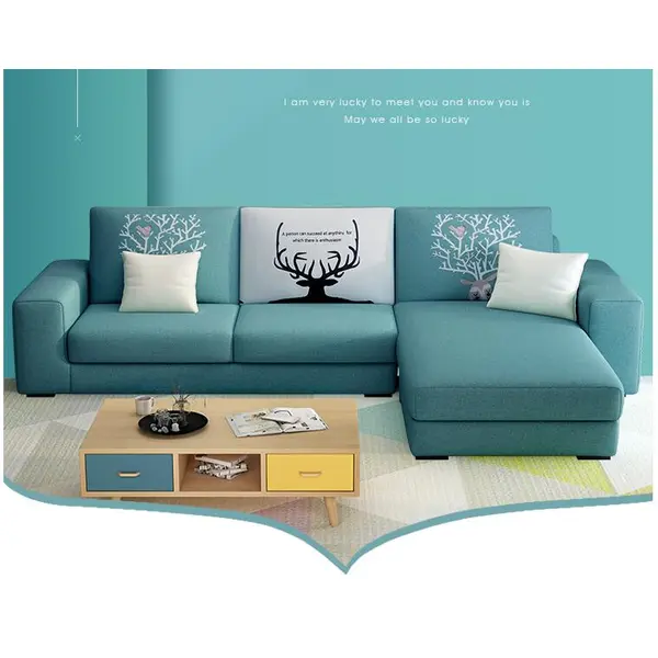 Fabric Sofa Simple Furniture Assembly Combination Removable And Washable