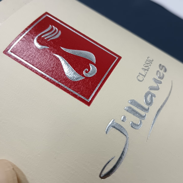 Bronzing embossing wine labels