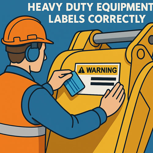 How to Apply Heavy Duty Equipment Labels Correctly