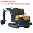 Heavy-Duty Custom Excavator Stickers – Sunproof for 7 Years