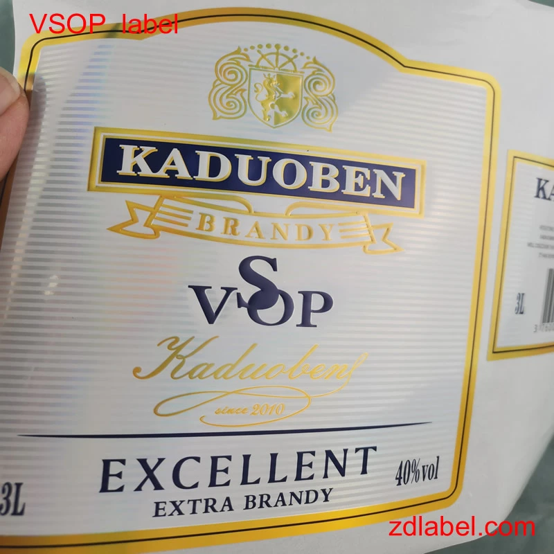 Custom VSOP Wine Labels – UV Printing, Embossing & Foil Stamping