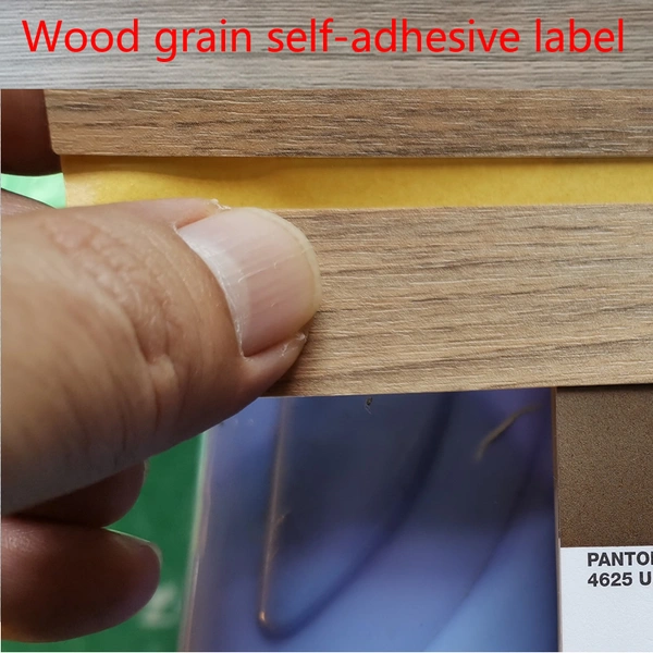 Custom Wood Grain Self-Adhesive Labels – Natural Look & Durable