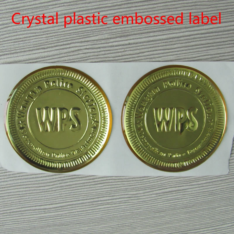 Custom Crystal Epoxy Embossed Stickers – 3D Metallic Look