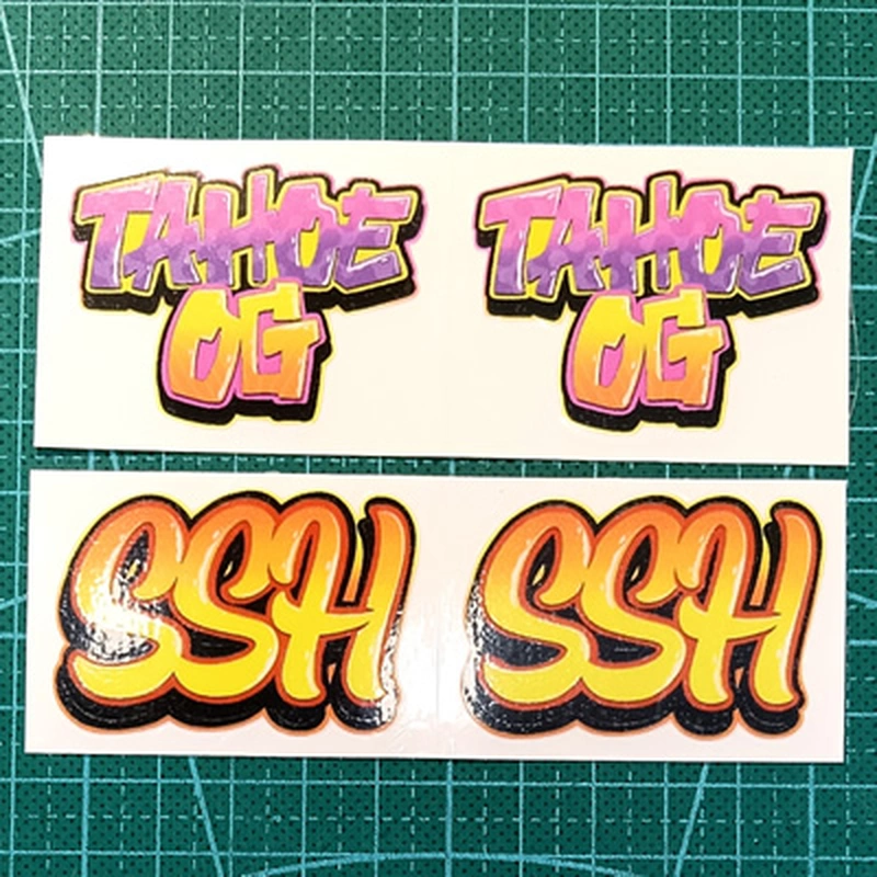 ملصق نص لاصق ذاتي ، ملصق معدني ذهبي ، مصنع طباعة ملصقات