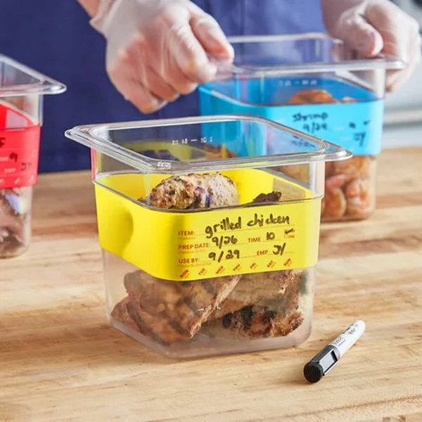 ملصقات خدمة الطعام المخصصة - للاستخدام في المطبخ والتخزين