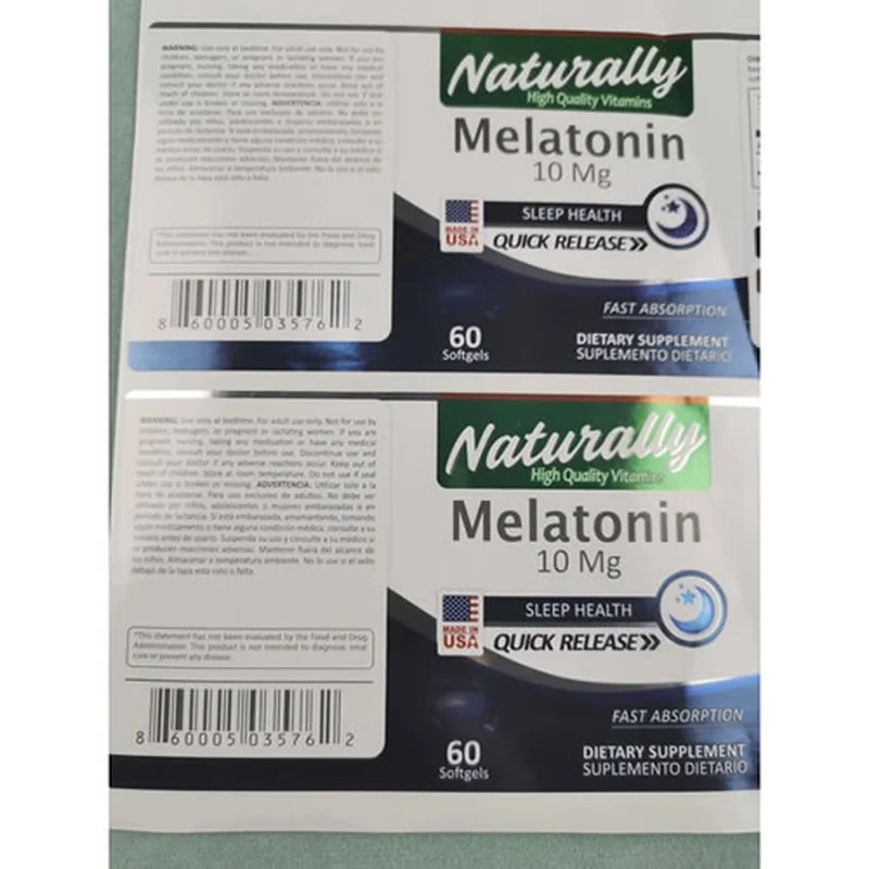 ملصقات مكملات صحية مخصصة - متينة وجاهزة لإدارة الغذاء والدواء الأمريكية