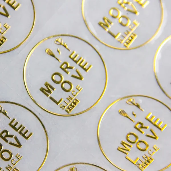 autocollants de transfert transparents personnalisés – logo, texte et effets 3D