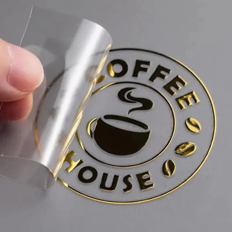 autocollants de transfert transparents personnalisés – logo, texte et effets 3D