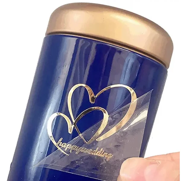 autocollants de transfert transparents personnalisés – logo, texte et effets 3D