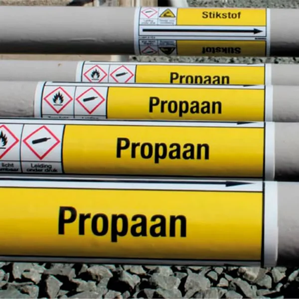 marqueurs de tuyaux personnalisés – étiquettes de pipelines industriels pour la sécurité et la conformité