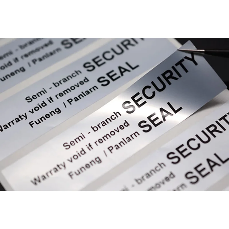 ملصق مقاوم للعبث ، ملصق باطل ، ورق هش ، مصنع طباعة الملصقات