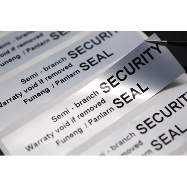 ملصقات هشة ، ملصق باطل ، ورق هش ، مصنع طباعة الملصقات