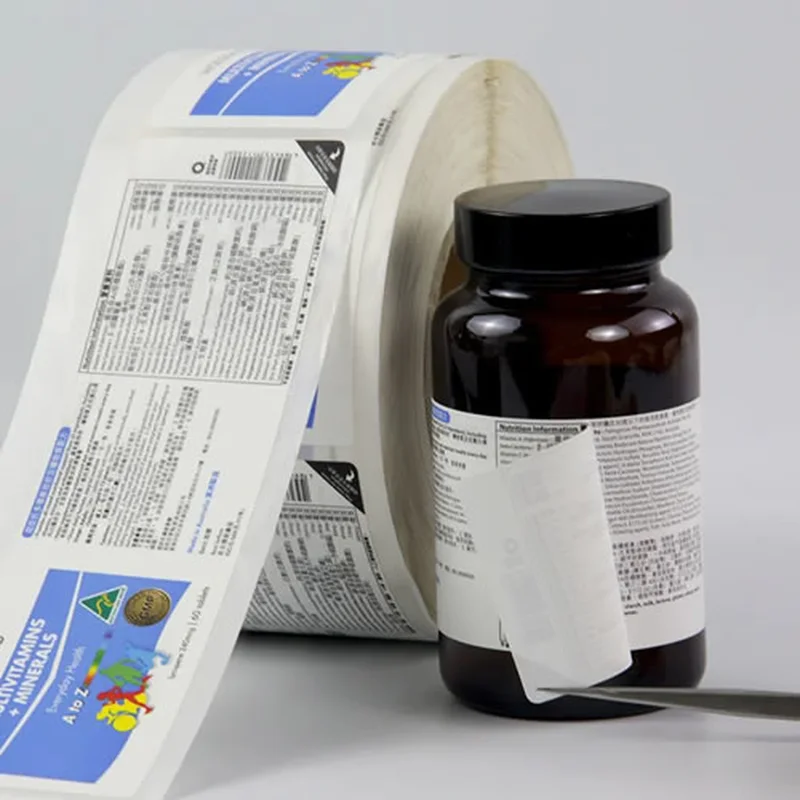 étiquettes multicouches enveloppantes personnalisées pour bouteilles