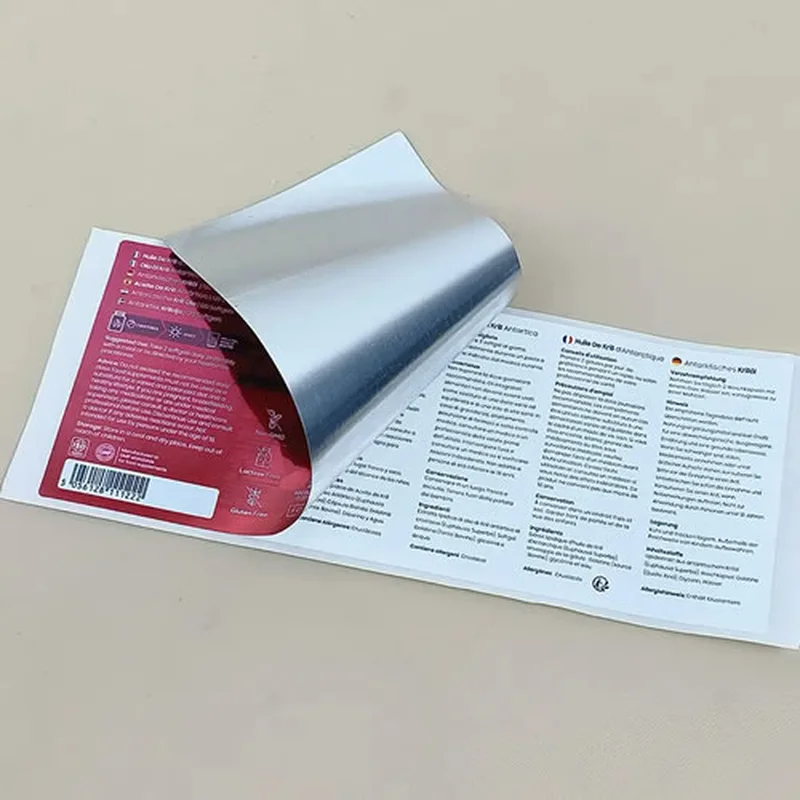 étiquettes multicouches enveloppantes personnalisées pour bouteilles