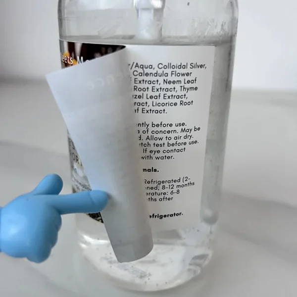 étiquettes multicouches enveloppantes personnalisées pour bouteilles