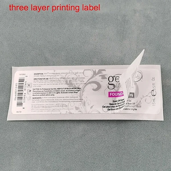 أضعاف ملصق ، ملصق متعدد الطبقات ذاتي اللصق ، ملصق محتوى ممتد