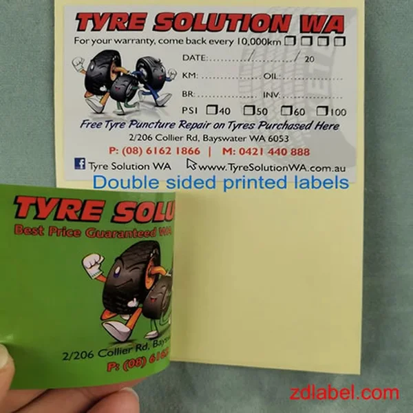 autocollants de vidange d'huile personnalisés – résistants au soleil, inscriptibles et durables