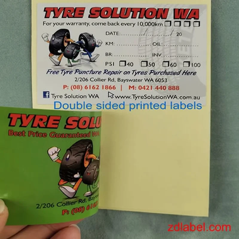 autocollants de vidange d'huile personnalisés – résistants au soleil, inscriptibles et durables