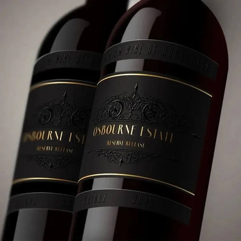 étiquette auto-adhésive, étiquette solaire, étiquette de vin, usine d'impression d'étiquettes