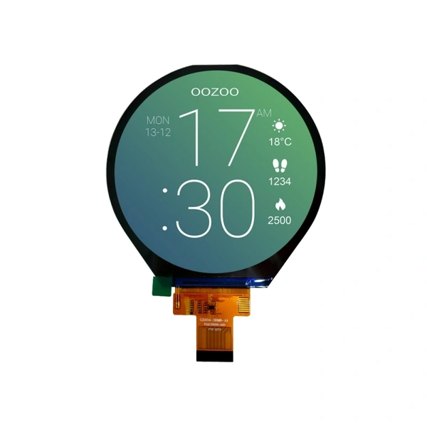 3.4 inch circular LCD screen with 500-1000nits