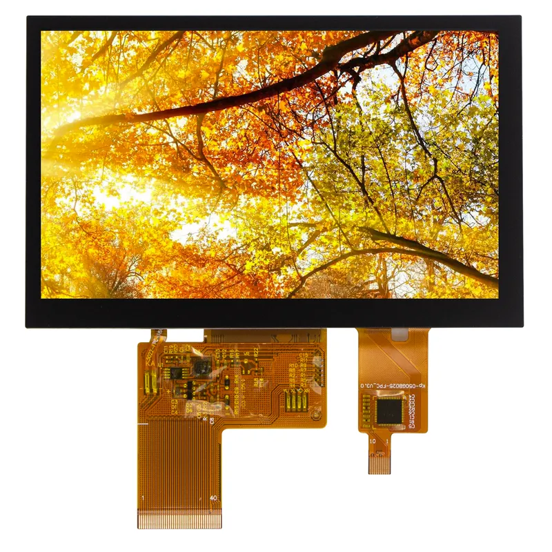 5“ inch TN TFT LCD Display 800x480 with touch panel