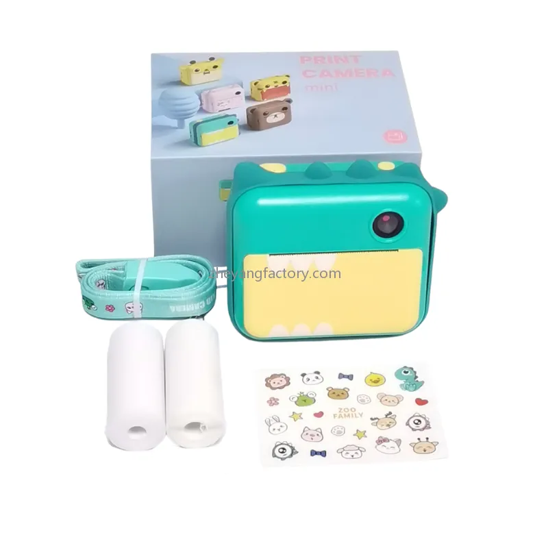2.4 inch 1080P WiFi dinosaur video recording kids instant print camera