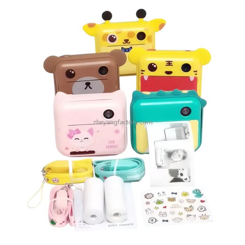 2.4 inch 1080P WiFi dinosaur video recording kids instant print camera