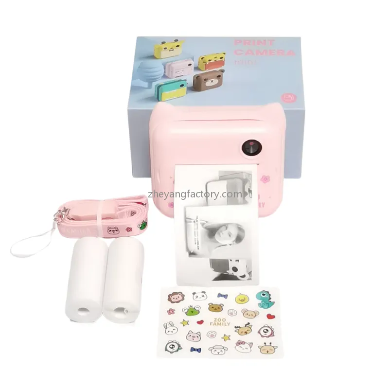 2.4 inch 1080P WiFi dinosaur video recording kids instant print camera