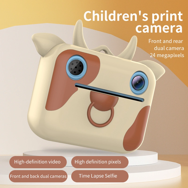 2.4 inch 1080P video recording kids instant print camera