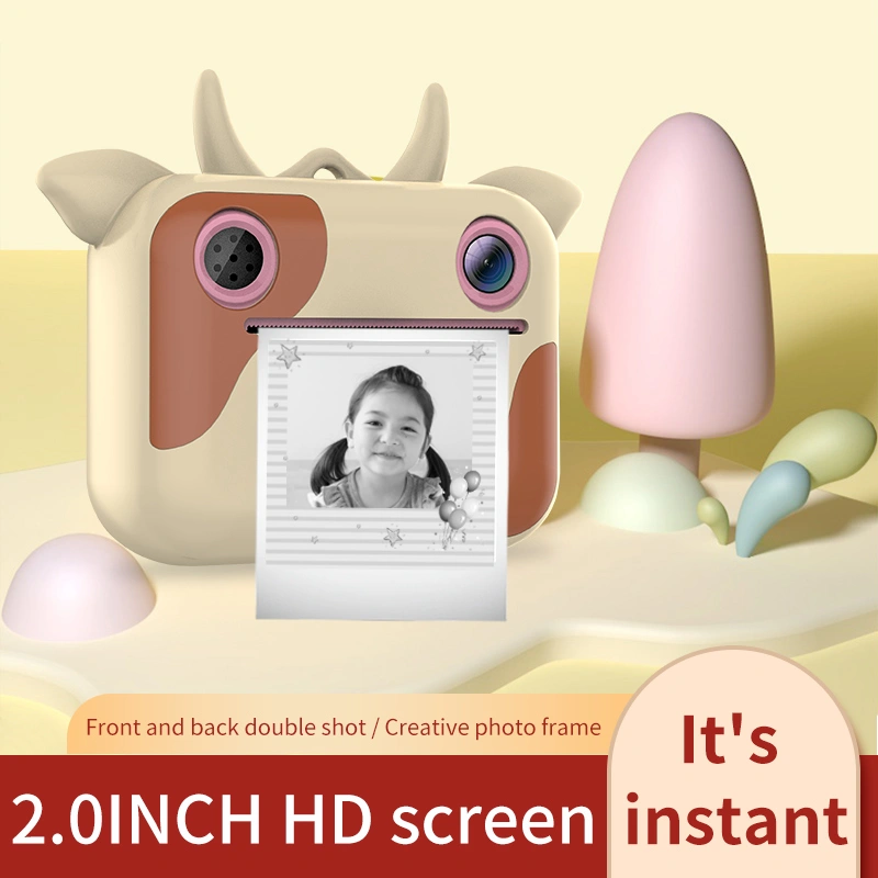2.4 inch 1080P video recording kids instant print camera