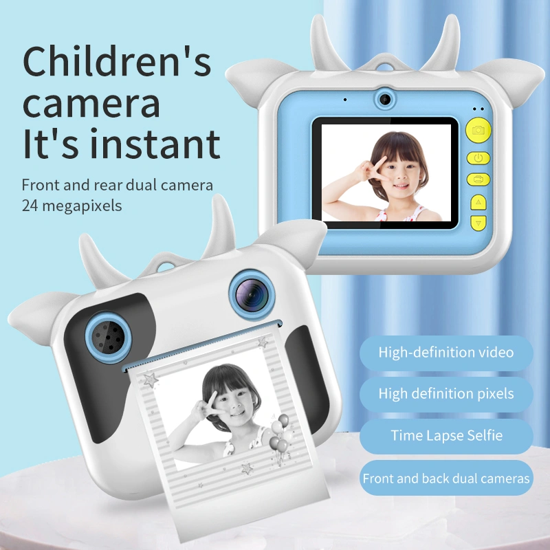 2.4 inch 1080P video recording kids instant print camera