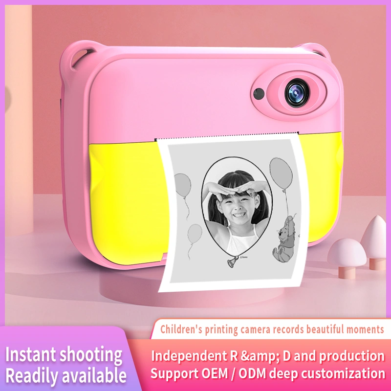 2.4 inch 1080P video recording kids instant print camera